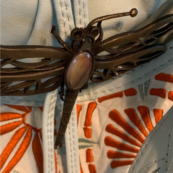 SALE!  REDUCED!! R&Y AUGOUSTI Vintage Leather Shoulder Bag - Picture 4 of 9